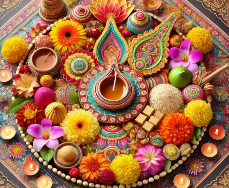 Traditional Diwali Thali Decoration Ideas